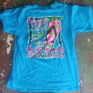 Flip Flop Beach T-Shirt Blue
